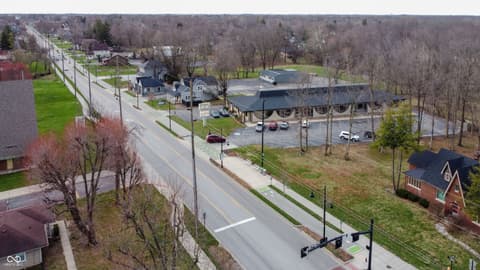 Aerial view at 320 Elmead Court, Greenwood, IN