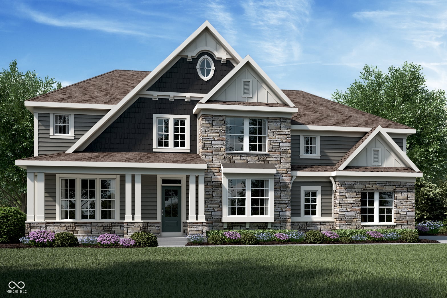 Front exterior at 6862 Renoir Way, Avon, IN