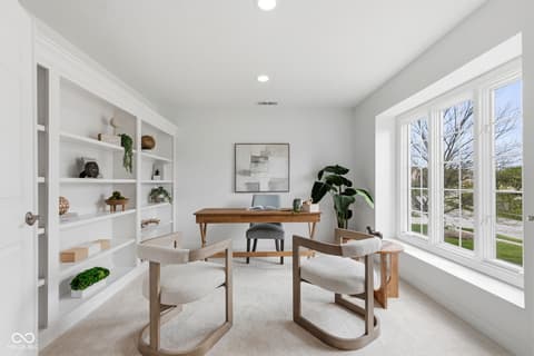 Home office at 13867 Smokey Ridge Drive, Carmel, IN