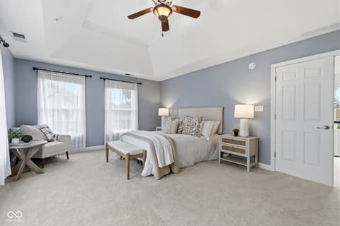 Primary bedroom at 13867 Smokey Ridge Drive, Carmel, IN