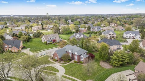 Aerial view at 13867 Smokey Ridge Drive, Carmel, IN