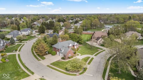 Aerial view at 13867 Smokey Ridge Drive, Carmel, IN