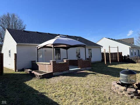 Backyard at 17347 Pine Wood Lane, Westfield, IN