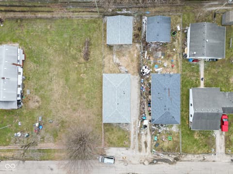 Aerial view at 1425 Edgecombe Avenue, Indianapolis, IN