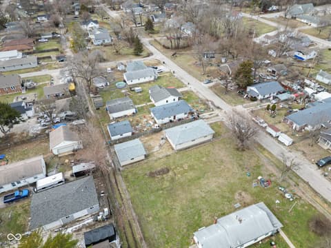 Aerial view at 1425 Edgecombe Avenue, Indianapolis, IN