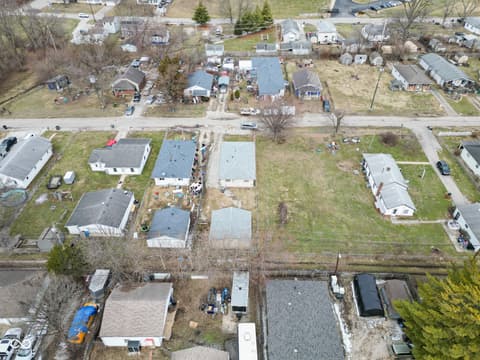 Aerial view at 1425 Edgecombe Avenue, Indianapolis, IN