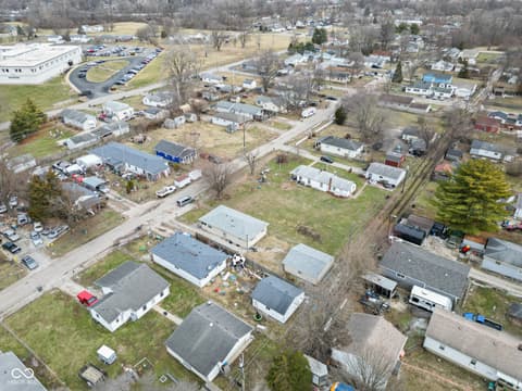 Aerial view at 1425 Edgecombe Avenue, Indianapolis, IN