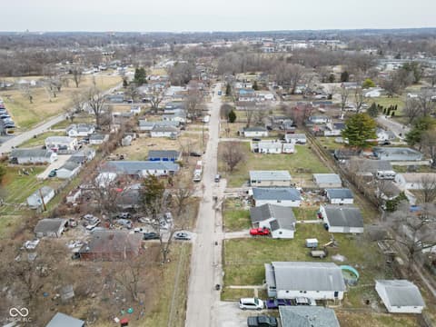 Aerial view at 1425 Edgecombe Avenue, Indianapolis, IN