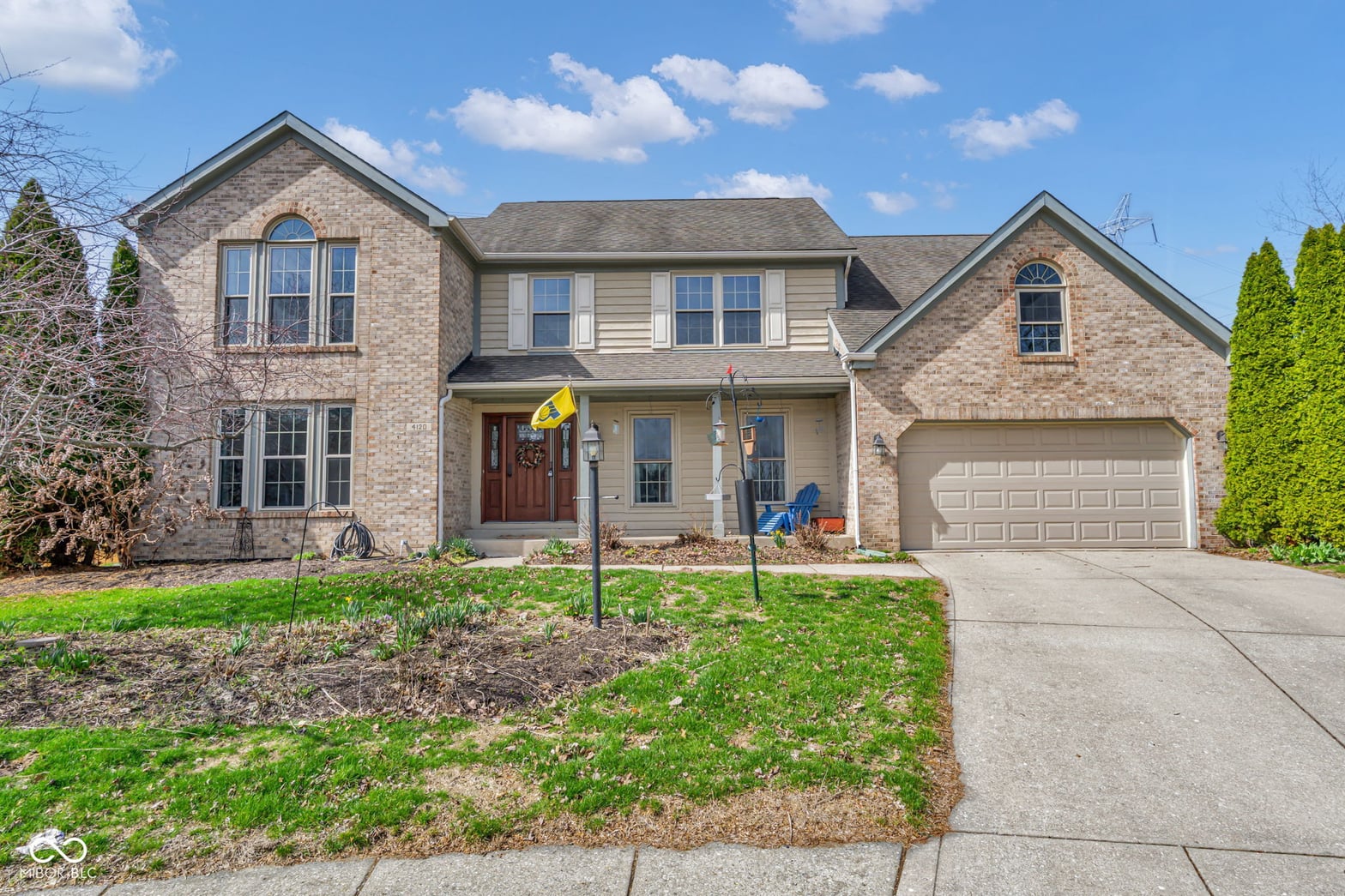 Front exterior at 4120 Colchester Drive, Indianapolis, IN