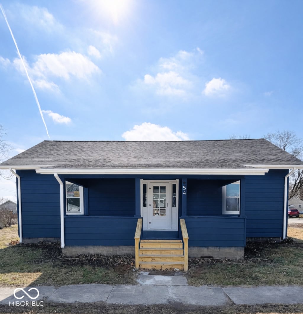 Front exterior at 54 W Logan Street, Cloverdale, IN