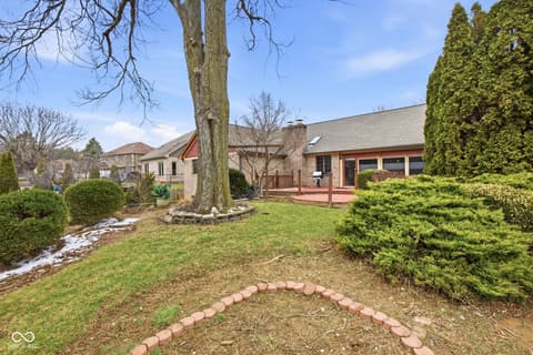 Backyard at 4407 Moss Ridge Lane, Indianapolis, IN