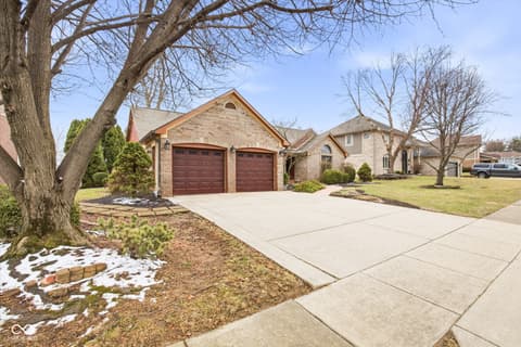 Front exterior at 4407 Moss Ridge Lane, Indianapolis, IN