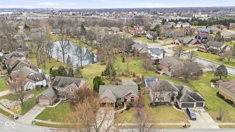Aerial view at 4407 Moss Ridge Lane, Indianapolis, IN