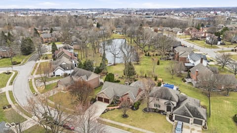 Aerial view at 4407 Moss Ridge Lane, Indianapolis, IN