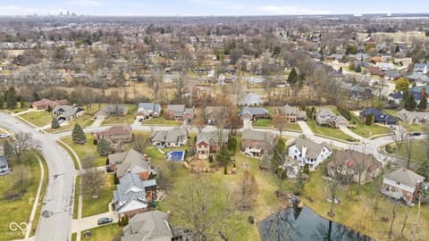 Aerial view at 4407 Moss Ridge Lane, Indianapolis, IN