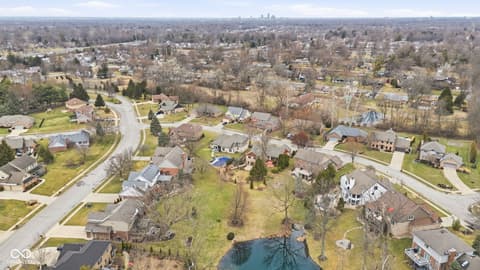Aerial view at 4407 Moss Ridge Lane, Indianapolis, IN