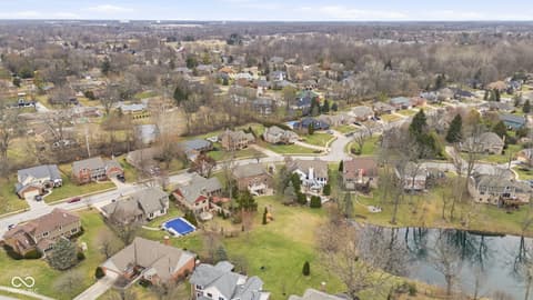 Aerial view at 4407 Moss Ridge Lane, Indianapolis, IN
