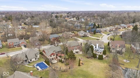 Aerial view at 4407 Moss Ridge Lane, Indianapolis, IN