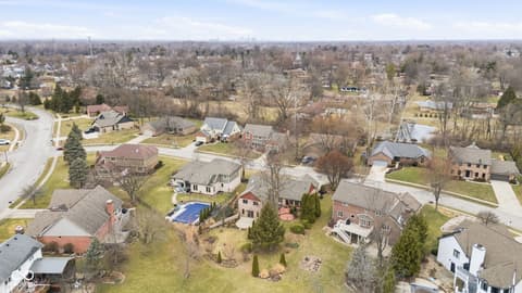 Aerial view at 4407 Moss Ridge Lane, Indianapolis, IN
