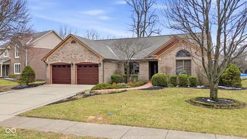 Front exterior at 4407 Moss Ridge Lane, Indianapolis, IN
