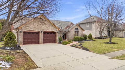Front exterior at 4407 Moss Ridge Lane, Indianapolis, IN