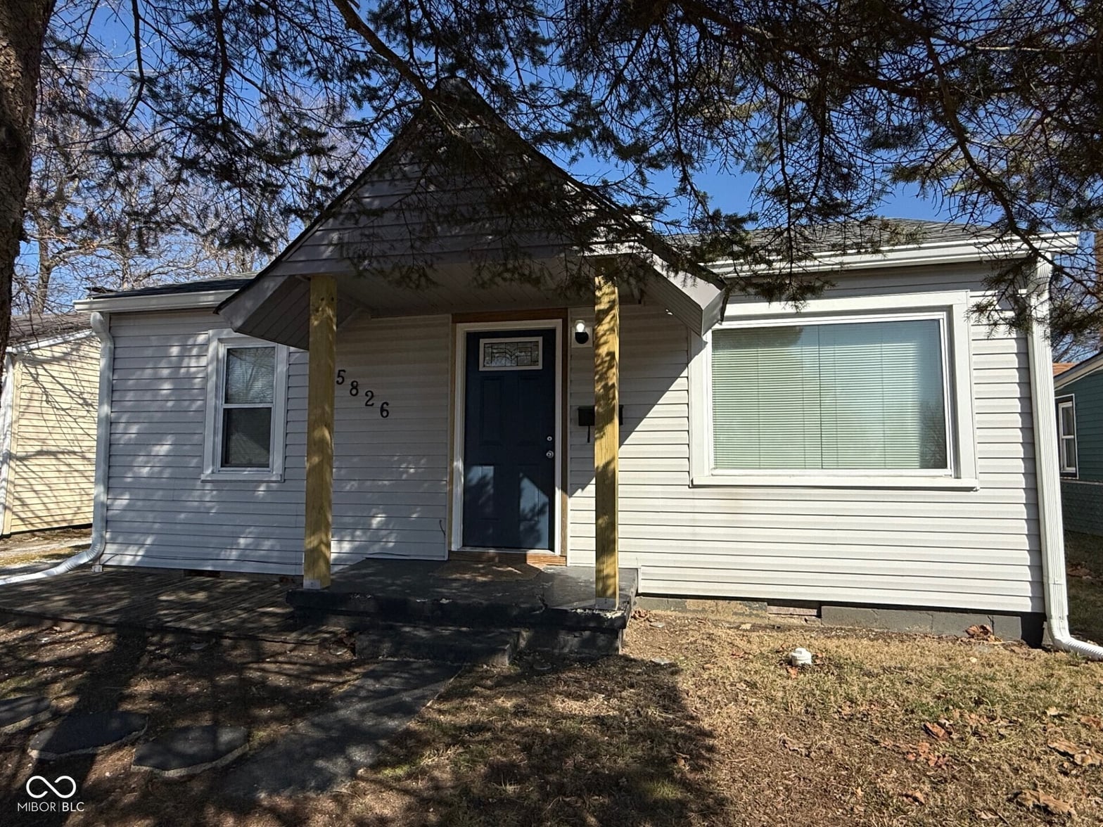Front exterior at 5826 Greenfield Avenue, Indianapolis, IN