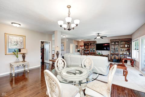 Dining room at 4297 W Division Road, Crawfordsville, IN
