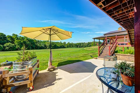 Outdoor living area at 4297 W Division Road, Crawfordsville, IN