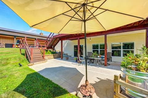 Outdoor living area at 4297 W Division Road, Crawfordsville, IN