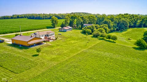 Aerial view at 4297 W Division Road, Crawfordsville, IN