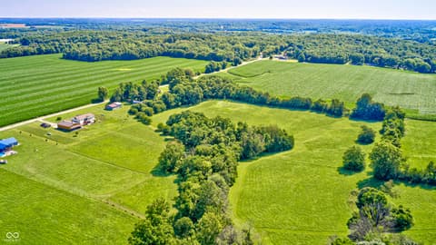 Aerial view at 4297 W Division Road, Crawfordsville, IN