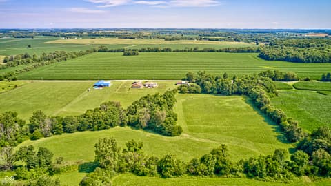 Aerial view at 4297 W Division Road, Crawfordsville, IN