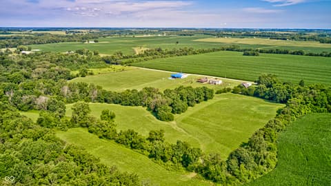 Aerial view at 4297 W Division Road, Crawfordsville, IN