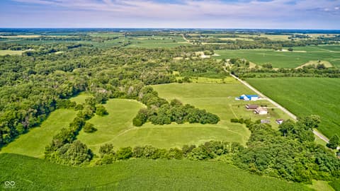 Aerial view at 4297 W Division Road, Crawfordsville, IN