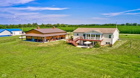 Backyard at 4297 W Division Road, Crawfordsville, IN