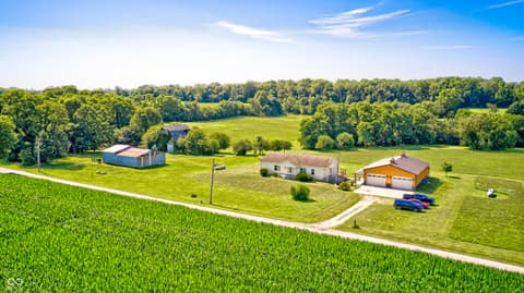 Aerial view at 4297 W Division Road, Crawfordsville, IN
