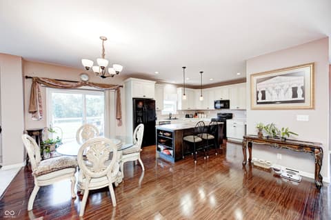 Dining room at 4297 W Division Road, Crawfordsville, IN