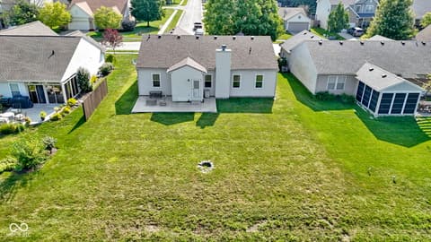 Aerial view at 8778 N Deer Crossing Boulevard, McCordsville, IN