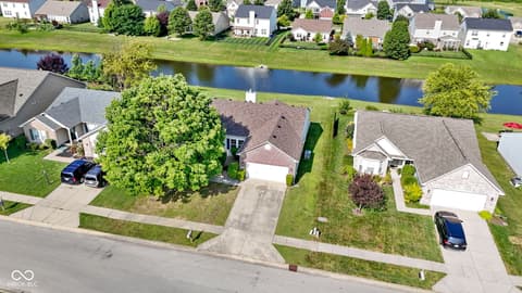 Aerial view at 8778 N Deer Crossing Boulevard, McCordsville, IN