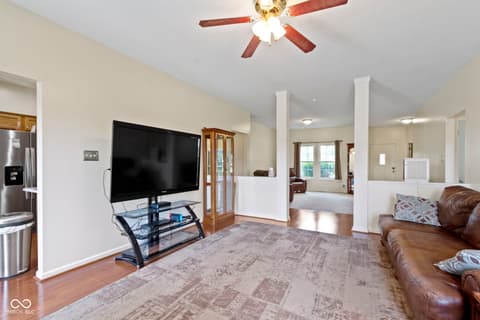 Living room at 8778 N Deer Crossing Boulevard, McCordsville, IN