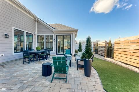 Outdoor living area at 5918 Maple Glen Drive, Noblesville, IN