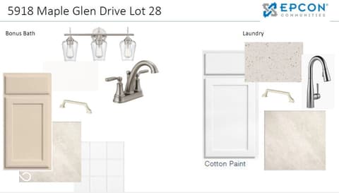 Bonus room at 5918 Maple Glen Drive, Noblesville, IN — Bonus room with bath and laundry layout plan.