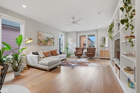 Living room at 1721 Alvord Street, Indianapolis, IN
