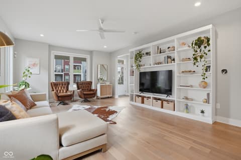 Living room at 1721 Alvord Street, Indianapolis, IN