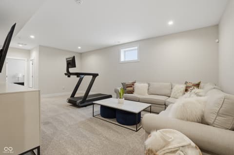 Living room at 1721 Alvord Street, Indianapolis, IN