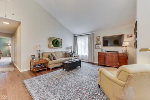 Living room at 7772 Eagle Valley Pass, Indianapolis, IN
