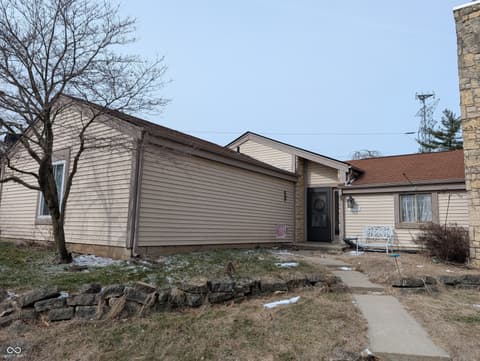 Front exterior at 7772 Eagle Valley Pass, Indianapolis, IN