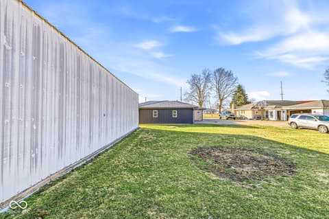 Yard at 119 W Main Street, Markleville, IN