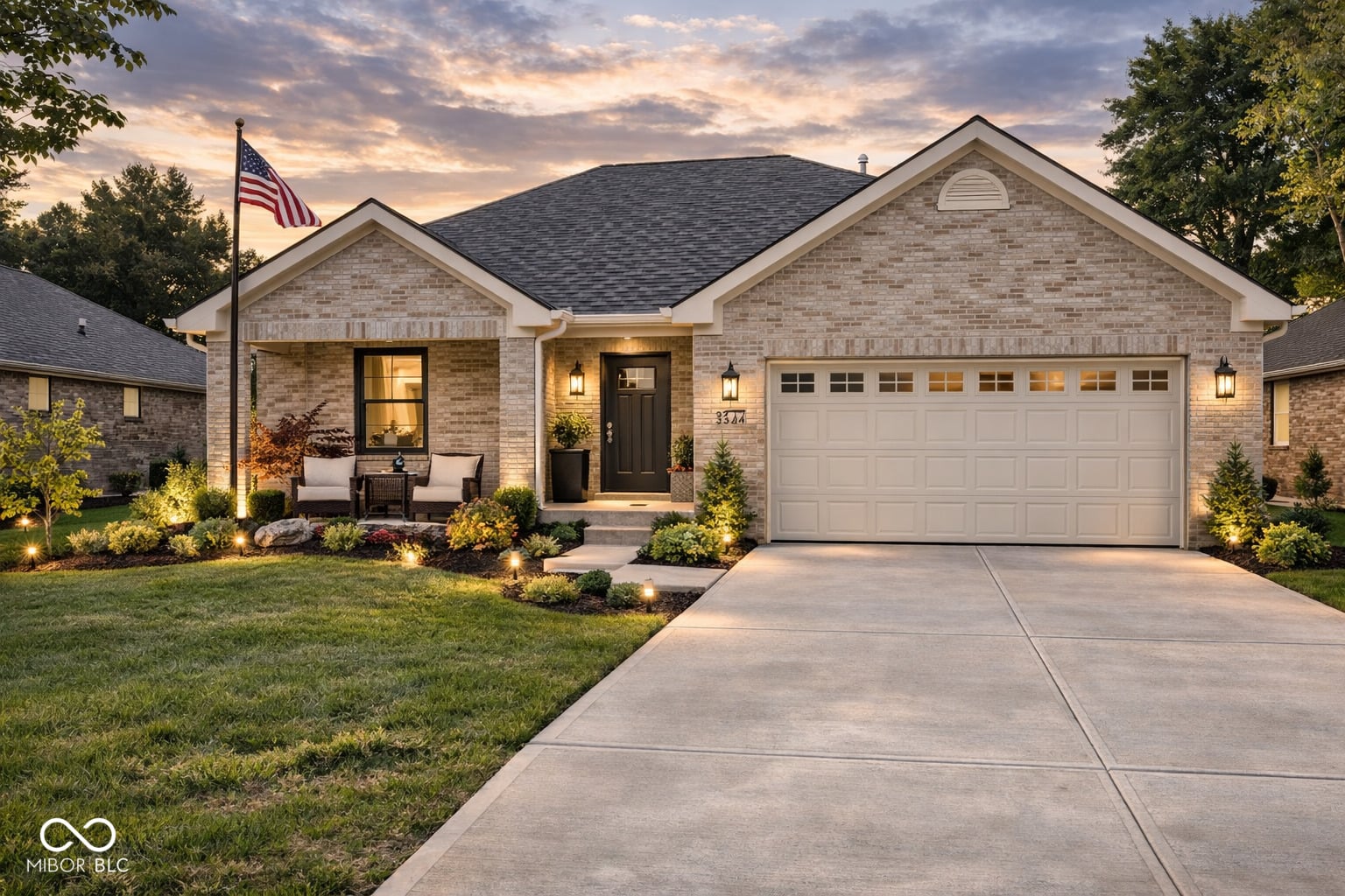 Front exterior at 5107 E County Road 350 N, Danville, IN