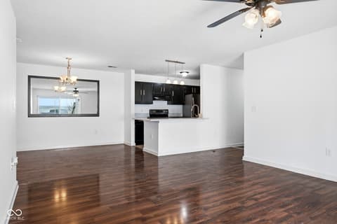 Living room at 8110 Brookmont Court, Indianapolis, IN